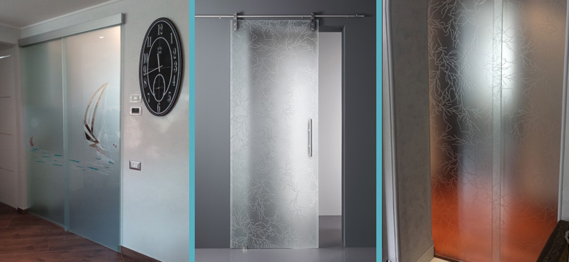 Porte in vetro per interni ed esterni vetreria squillante genova Porte scorrevoli per interni moderne pavimento soffitto